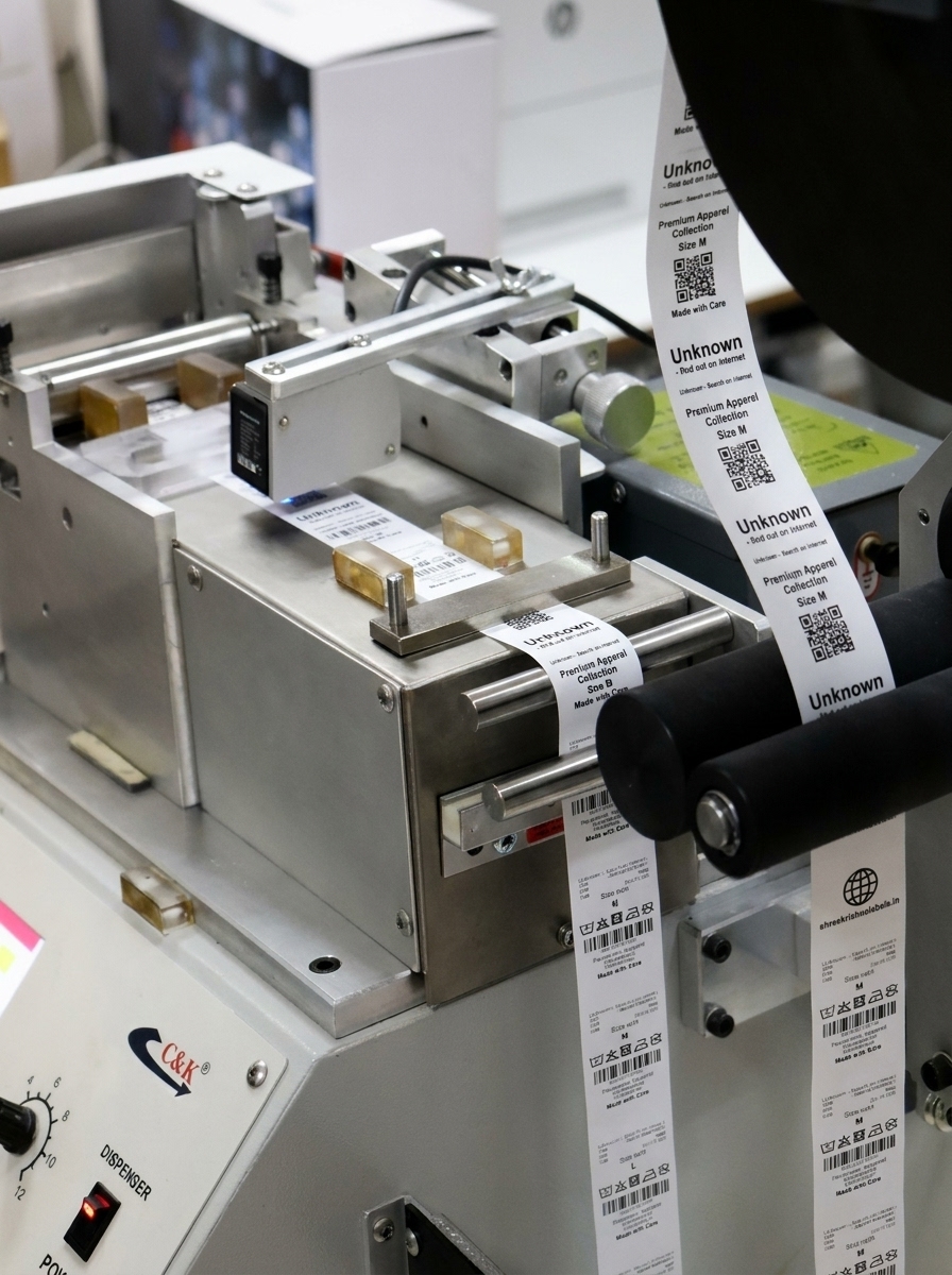 Custom garment label craftsmanship — Shree Krishna Labels