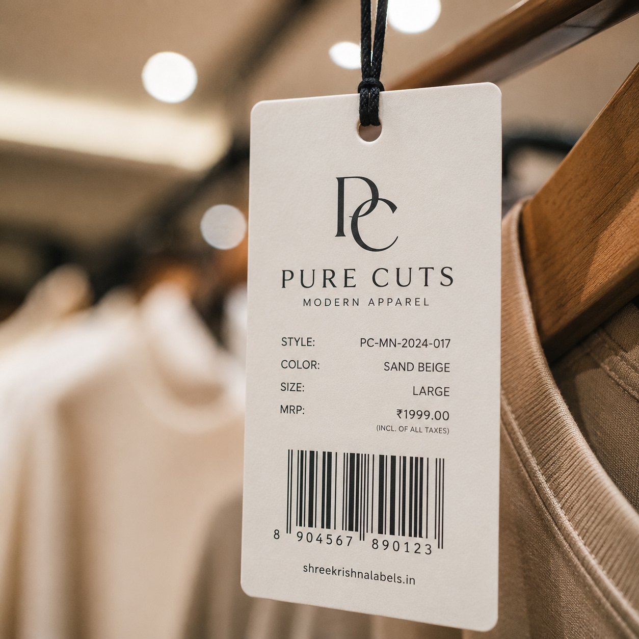 Custom garment label craftsmanship — Shree Krishna Labels