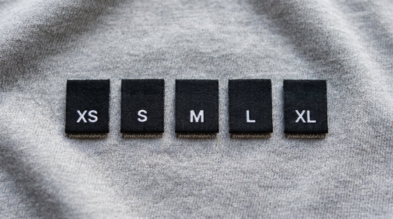 Size Labels manufacturing detail